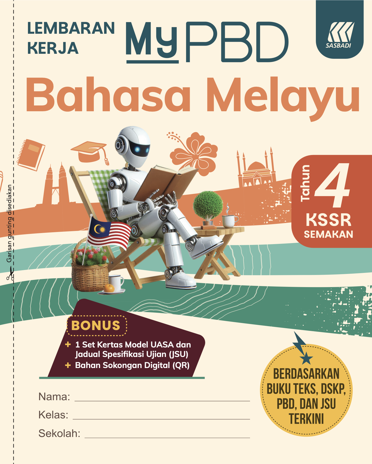 Lembaran Kerja MyPBD KSSR Bahasa Melayu Tahun 4 Cover